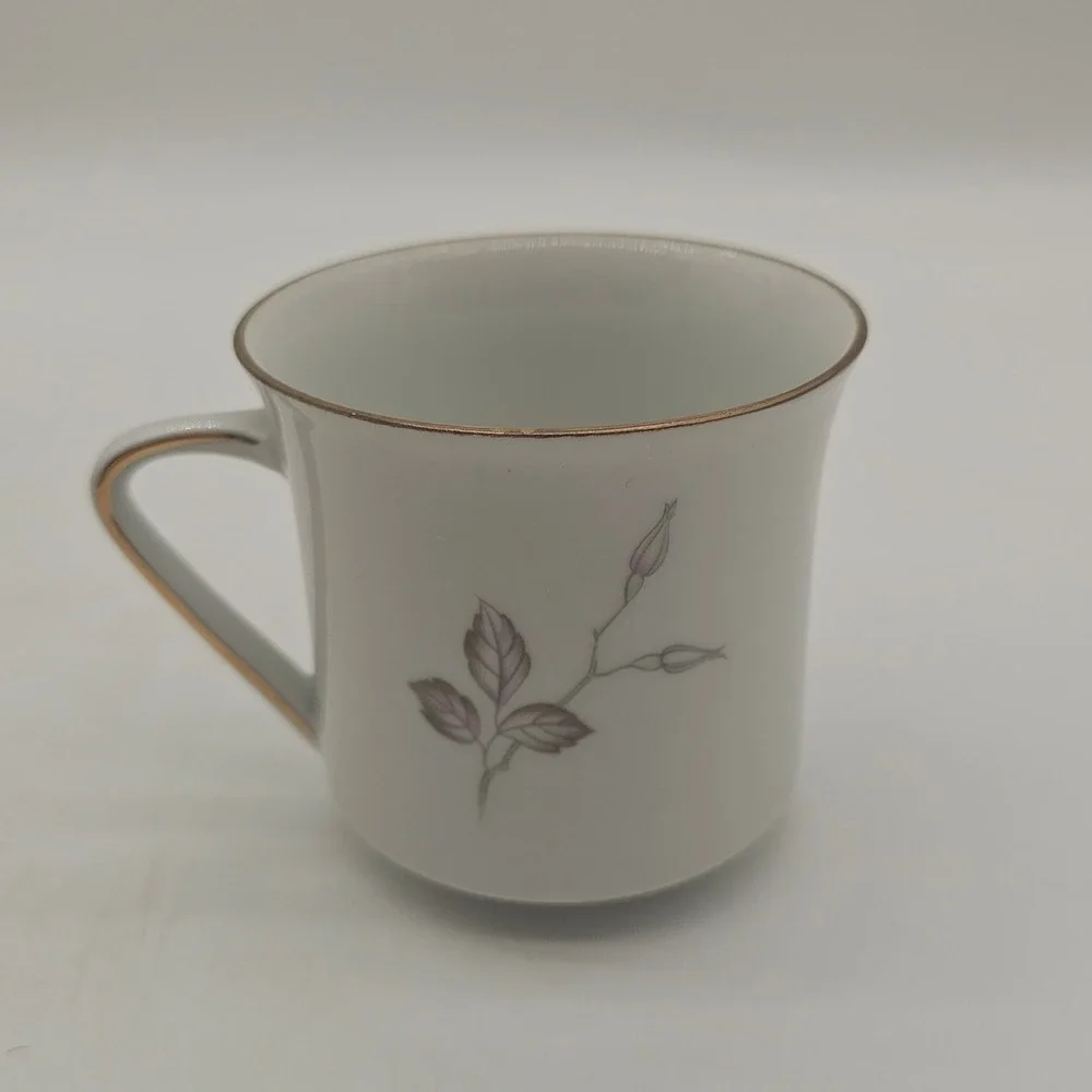 7 Johann Haviland Coffee Tea Cup Bavaria Germany Sweetheart Rose *Read